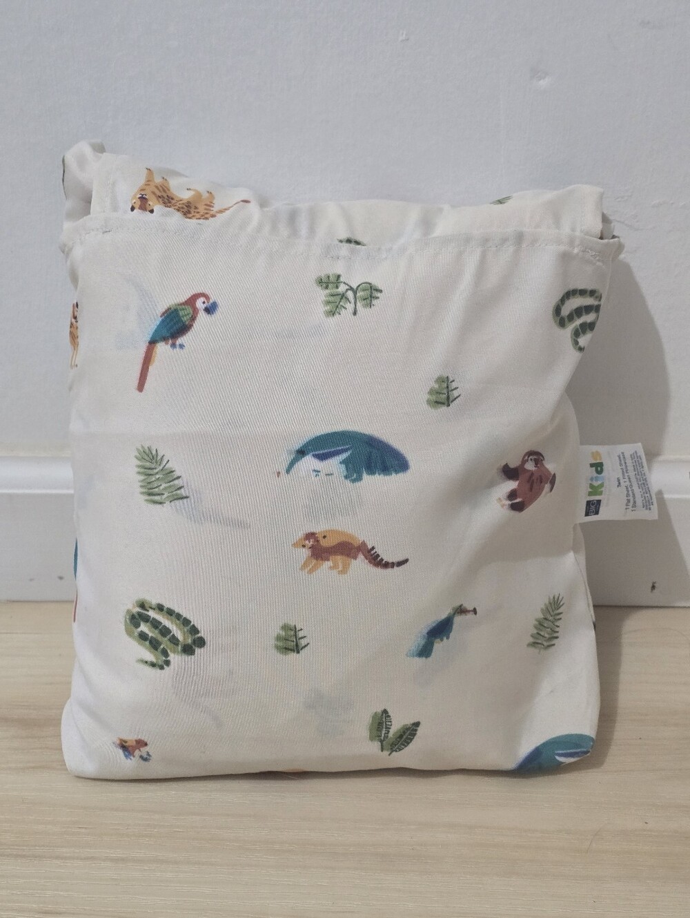 NWT The Big One Kids Twin 3-Piece Sheet Set Rainforest Safari Print